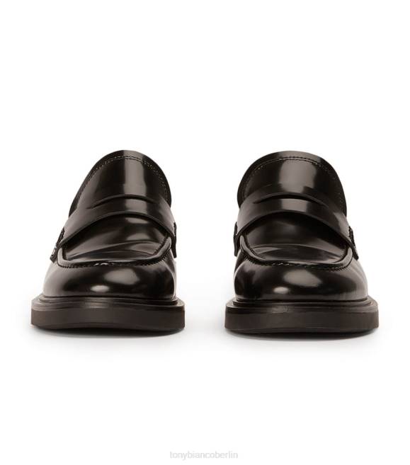 Slipper| de Tony Bianco Frauen schätze Wohnungen Schwarz hochglänzend 4624588